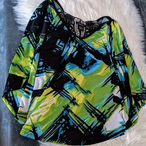 Rue21 Batwing Dolman Crochet Back Top S